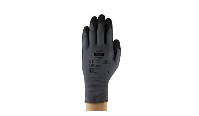 Safety gloves Ansell Edge 48-920, double nitrile palm,size 8 (12pcs)