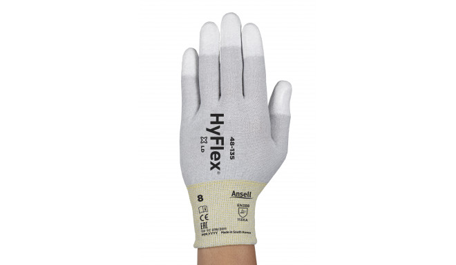 Töökindad Ansell HyFlex® 48-135 ESD, suurus 6