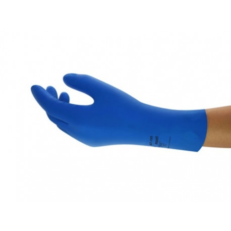Latex chemical gloves Ansell AlphaTec 87-195, size 8 (12pcs)