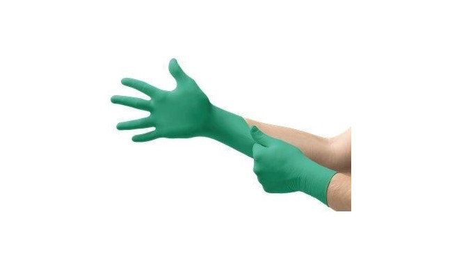 Disposable nitrile gloves Ansell TouchNTuff 92-600, 100 pcs, 0,12mm thick, size L (8,5-9), smooth pa