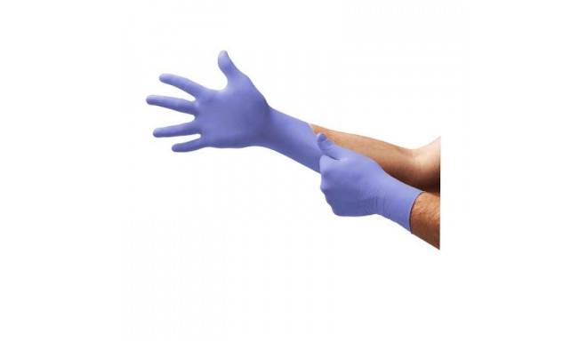 Disposable nitrile gloves Ansell Microflex 93-843, 0.65 AQL,100 pcs, 0,11mm blue, size M (7,5-8)