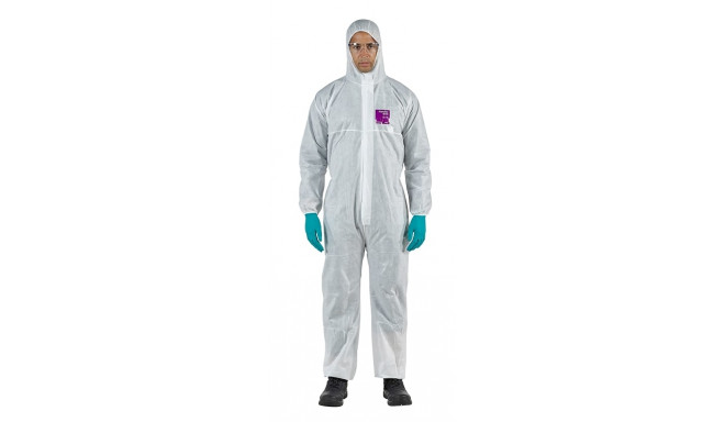 Disposable coverall Type 5/6 Ansell Alphatec 1500, white, size XXL