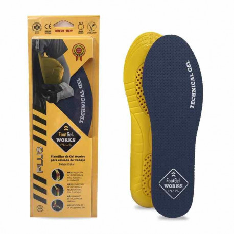 Insoles Footgel Works Plus, size 39-42