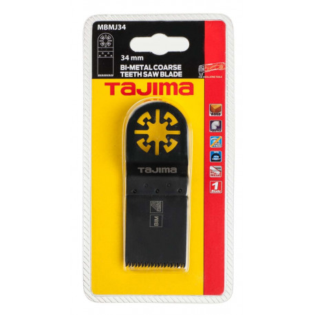 Tajima multitool bimetal saw blade for wood, coarse flush cut 34mm