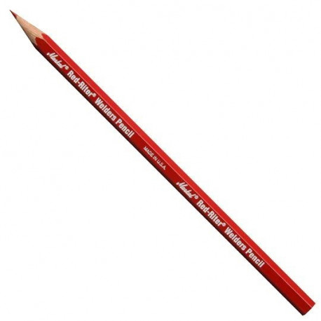 Markal Riter welding pencil – high-strength lead, red, industrial metal marking, model 096100