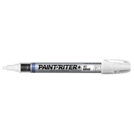 Markal Pro-Line WP paint marker – wet surface resistant, fast drying, 3 mm tip, white, metal barrel,