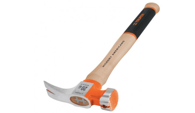 Carpenters hammer with wooden handle and non-slip grip 710g Truper®