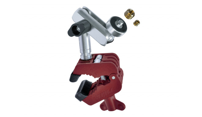 Multi-Prop clamp with adjustable joint for cameras and lasers with 1/4"-3/8"-5/8"