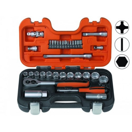 Socket set 1/4"+3/8" 33pcs, Dynamic-Drive profile