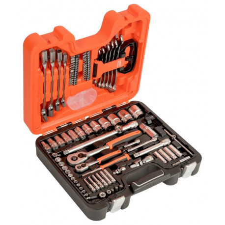 Bahco socket and combination wrench set – 94 pieces, 1/4" and 1/2" drive, high alloy steel, quick-re