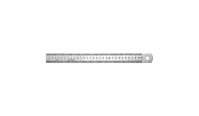 Ruler 1000x30x1,0mm stainless type 498