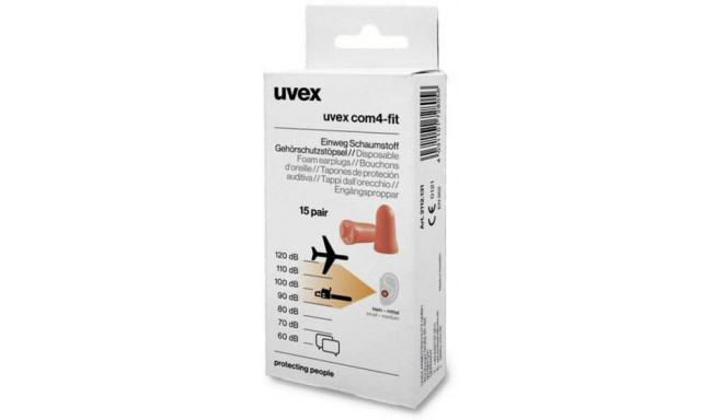 Uvex ear plugs com4-fit Minibox 15pairs, size S