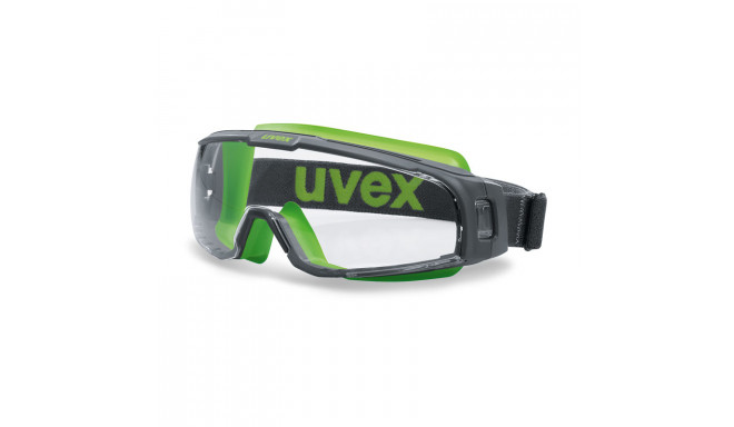 Safety goggles with perfect fit Uvex U-sonic, clear lens, supravision extreme (anfi scratch, anti fo