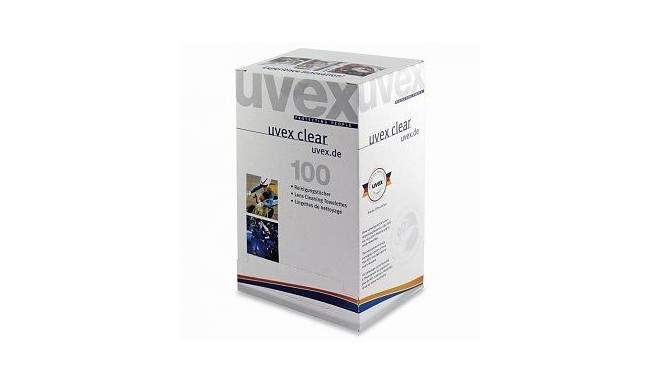 UVEX vienreizlietojamās briļļu salvetītes, 100gab/iepakojums