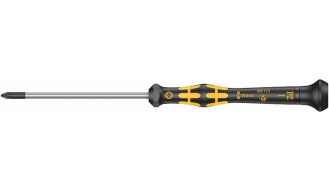 Wera ESD Kraftform Micro kruvikeeraja – PZ 1 ots, 80 mm tera, ESD ohutu, ergonoomiline käepide