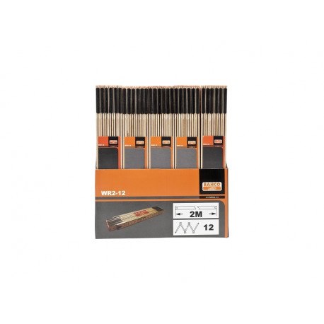 Bahco Tollipulk WR2 folding rule – 2m length, wooden construction, ETIM EC000143 certified