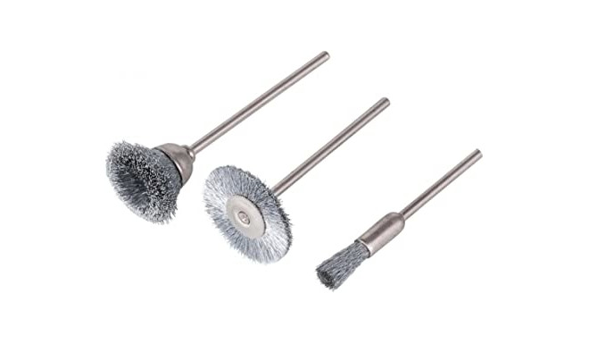 Mini traatharjade komplekt, 3 osa - sirge, ketas ja kauss. Saba 2.3mm