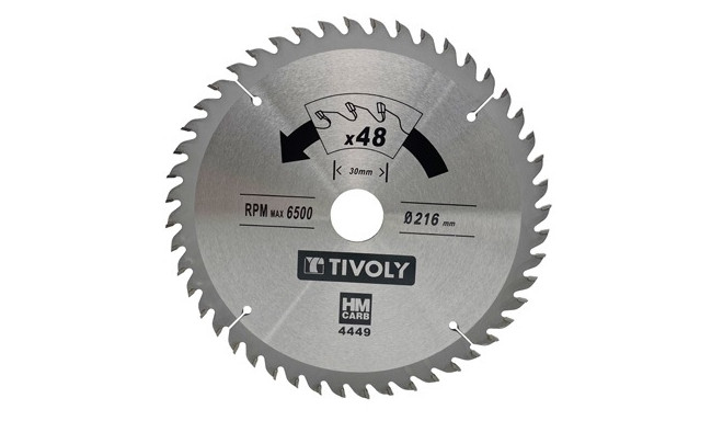 Circular saw blade 160x20x2.45/1.5mm, z30, 15°, (16mm adaptor), for wood