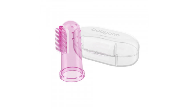 Baby toothbrush and gum massager,pink