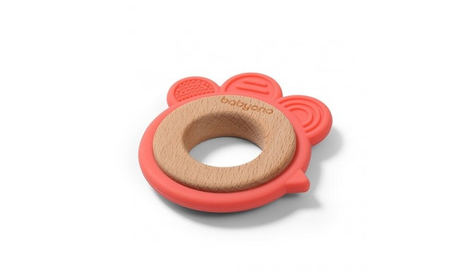 Wooden & silicone teether HEN 1075/03