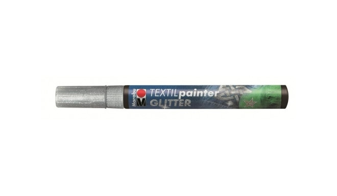 Marker tekstiilile glitter 3mm 582 silver