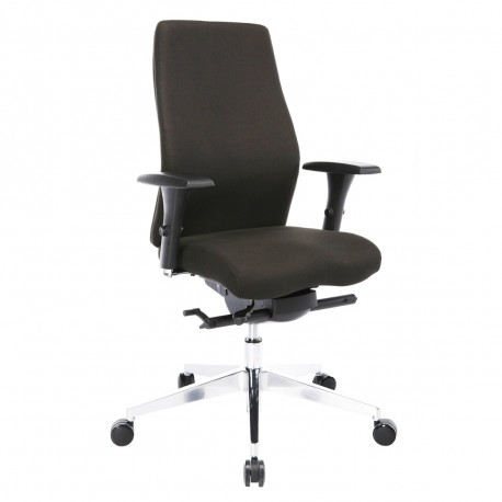 Töötool SMART Plus, 3D reg. käetoed, reg. istmesügavus 14631/ max 136 kg/ must kangas+poleeritud alu