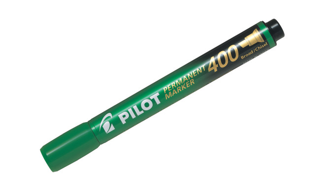 Marker permanent Pilot 400 - FINE 4 mm lõigatud otsaga - roheline