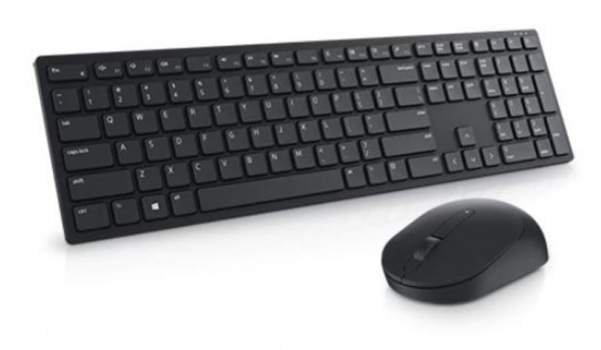 Klaviatuur+hiir Dell KM5221W Pro Wireless Keyboard and Mouse Estonian (QWERTY) Black/must 2.4GHz/Blu