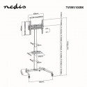 Nedis TVSM5100BK TV Floor Stand 32"- 55" up to 35kg