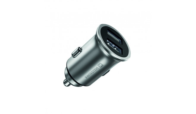 Swissten Metal Premium Car charger 2 x USB / 4.8A