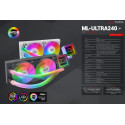 Mars Gaming ML-ULTRA240 CPU Liquid Cooling FDB/ARGB / TRX4/TR4 / AM5 / LGA1700 Водяное охлаждения дл