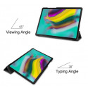 Tactical Book Tri Fold Case For Tablet Apple iPad Pro 12.9" (2020) Blue
