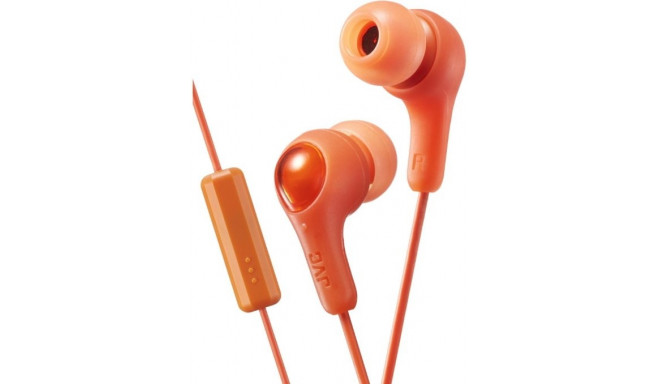 JVC HA-FX7M-D-E Gymy Plus headphones with remote & microphone Orange