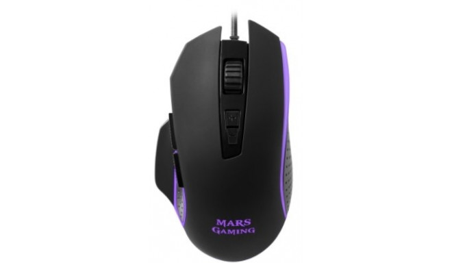 Mars Gaming MM018 Gaming Mouse with Additional Buttons / RGB / 4800 DPI / USB / Black