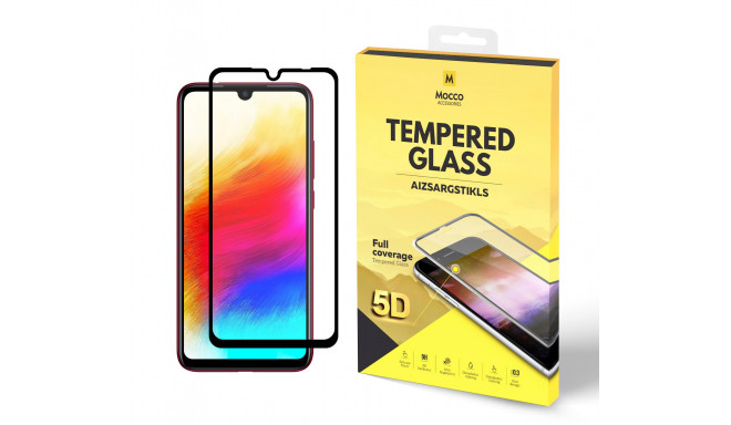 Mocco Full Glue 5D Signature Edition Tempered Glass Full Coverage with Frame Xiaomi Redmi 7 Black