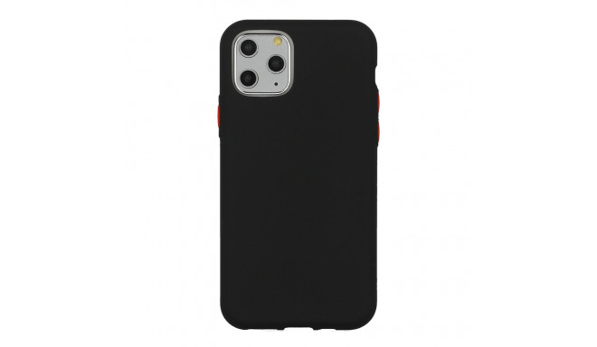 Mocco Soft Cream Silicone Back Case for Apple iPhone 12 Pro Max Black