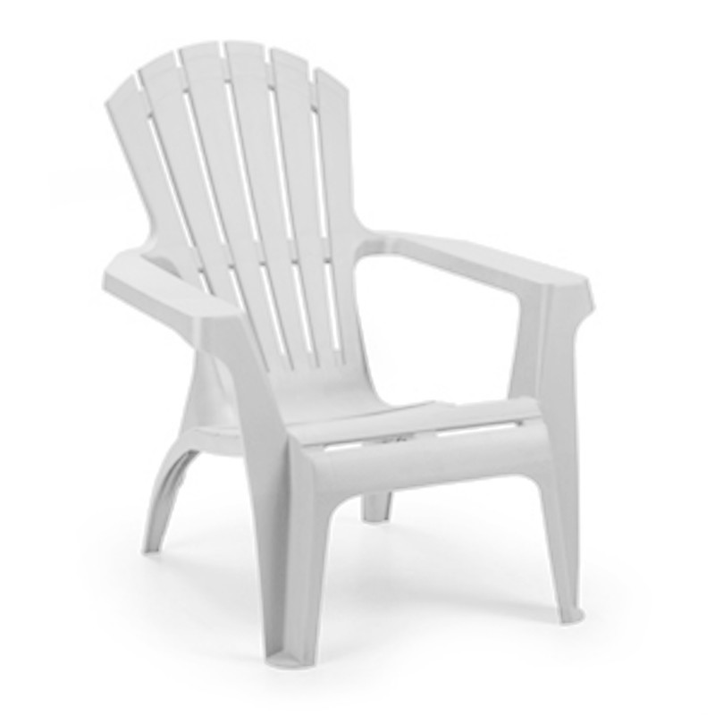 Chair DOLOMITI 75x86xH86 material plastic color white Garden