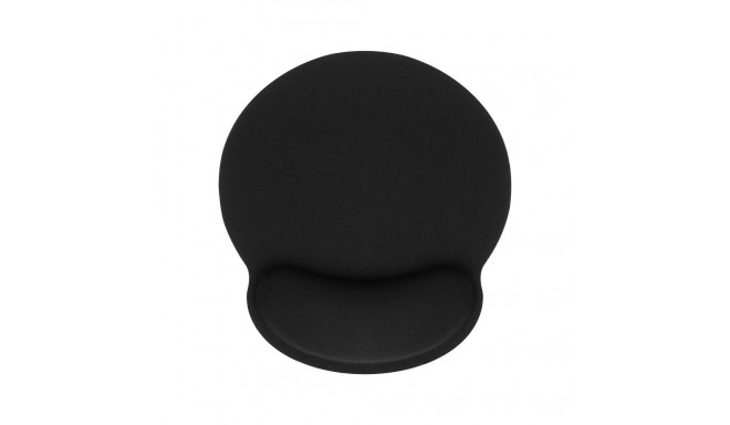 Ergonomic mousepad wrist support 250 x 230 x 25 mm black