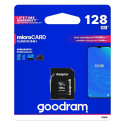 Memory Card GOODRAM microSD SD 128GB CLASS 10 UHS I 100MB/s with adapter