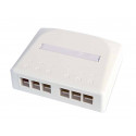 Seinakarp 6-le RJ45 Cat5/6 pesale SL+XG ,valge