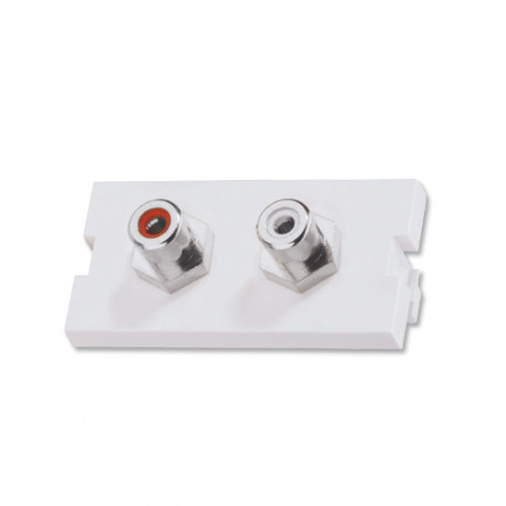 Moodul 2xRCA F / F, valge