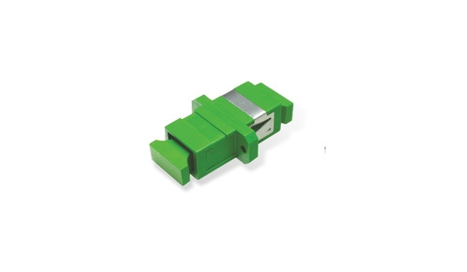 Adaptor SC APC Green - ZR - SX - Metal Clip - Flange - STD