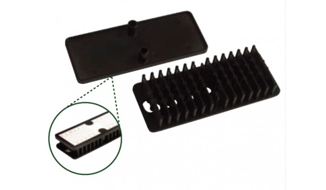 Accessory Black 9005 12/24 Splice Bridge & Lid Label & Double - sided pad attached