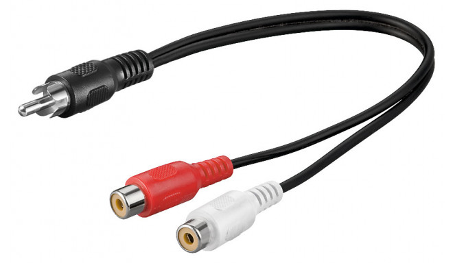 Adapter RCA (M) - 2xRCA (F) 0.2m