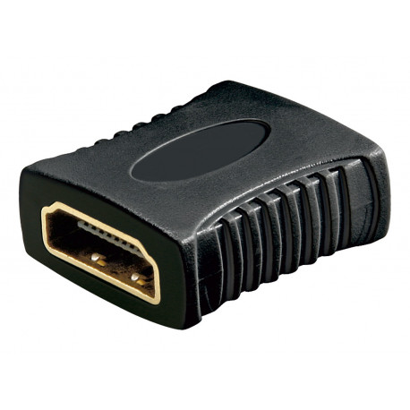 Adapter HDMI (F) - (F), kullatud kontaktid