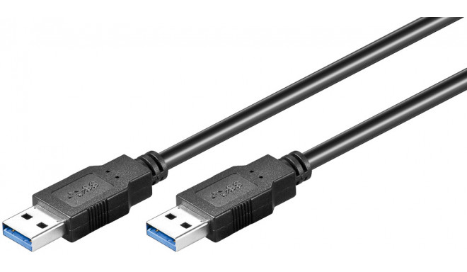 USB 3.0 kaabel A - A 0.5m, must