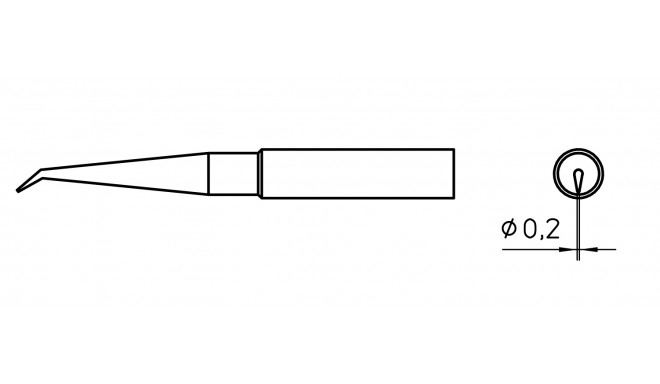 XNT 1LX SOLDERING TIP 0.2MM