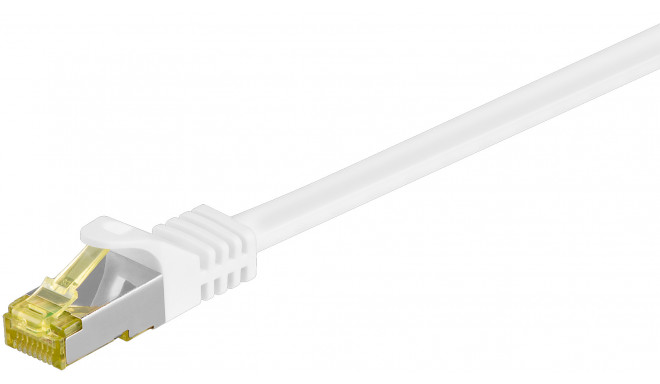 Võrgukaabel CAT6A S/FTP 0.25m, valge, 500 MHz, PiMF, LSZH, CU, CAT 7 kaablist