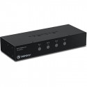 KVM switch: 4 porti, DVI, 4xUSB A, 4xUSB B, audio, mikrofon, kaablitega, kuni 2560x1600