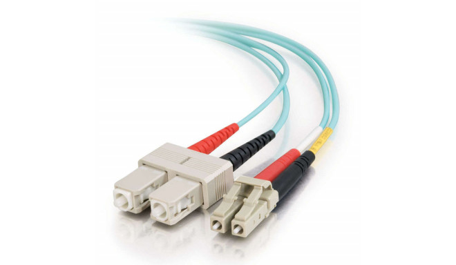 FO jätkukaabel multimode LC-SC duplex OM3 (50/125) 0.5m